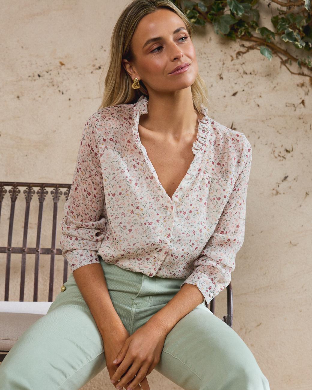 Magnolia Flowers Shirt