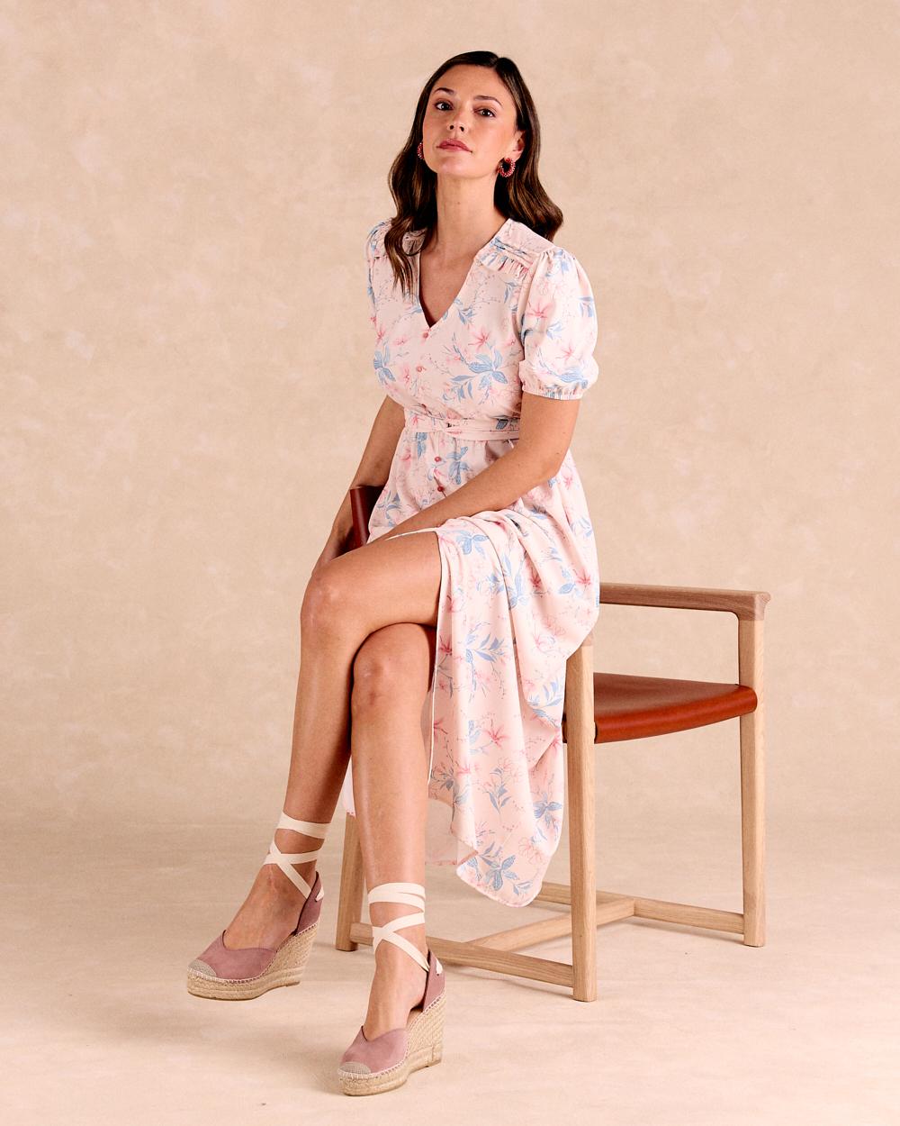 Bastina Long Nude Dress