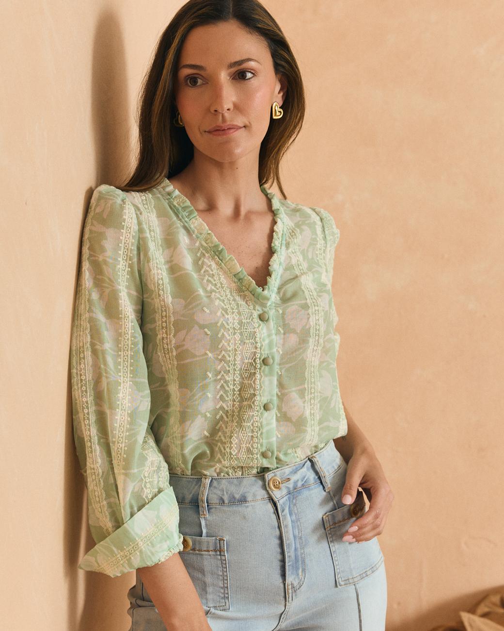 Felicia Light Blue Shirt