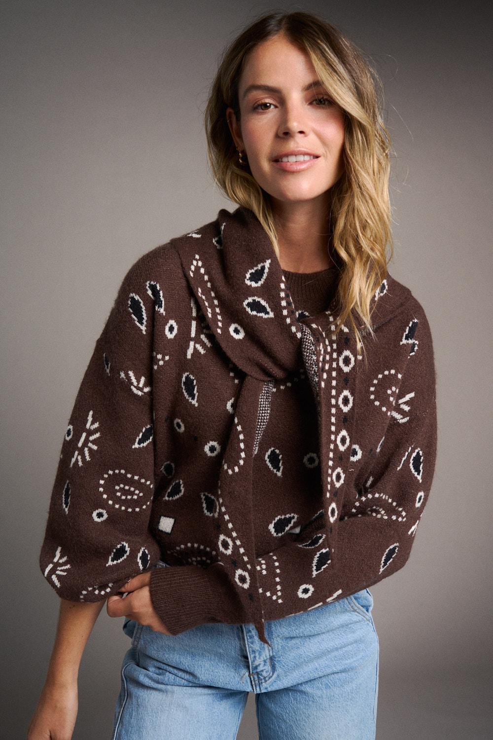 Faustine Amoeba Print Sweater