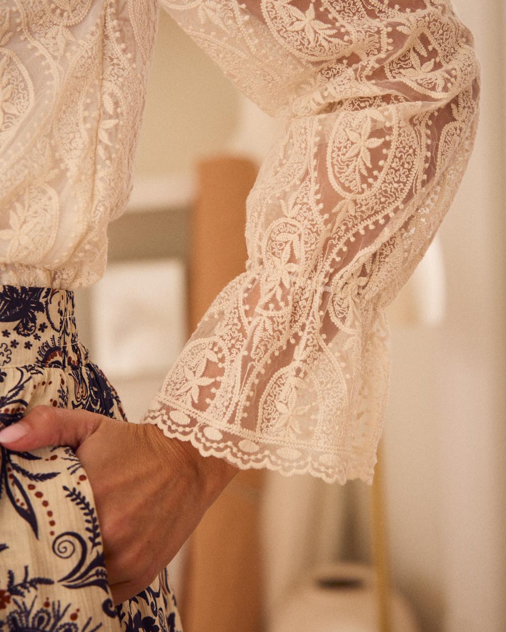 Blair Lace Long Sleeve Top