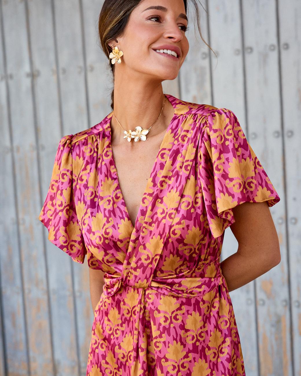 Nicoletta Neckline Dress