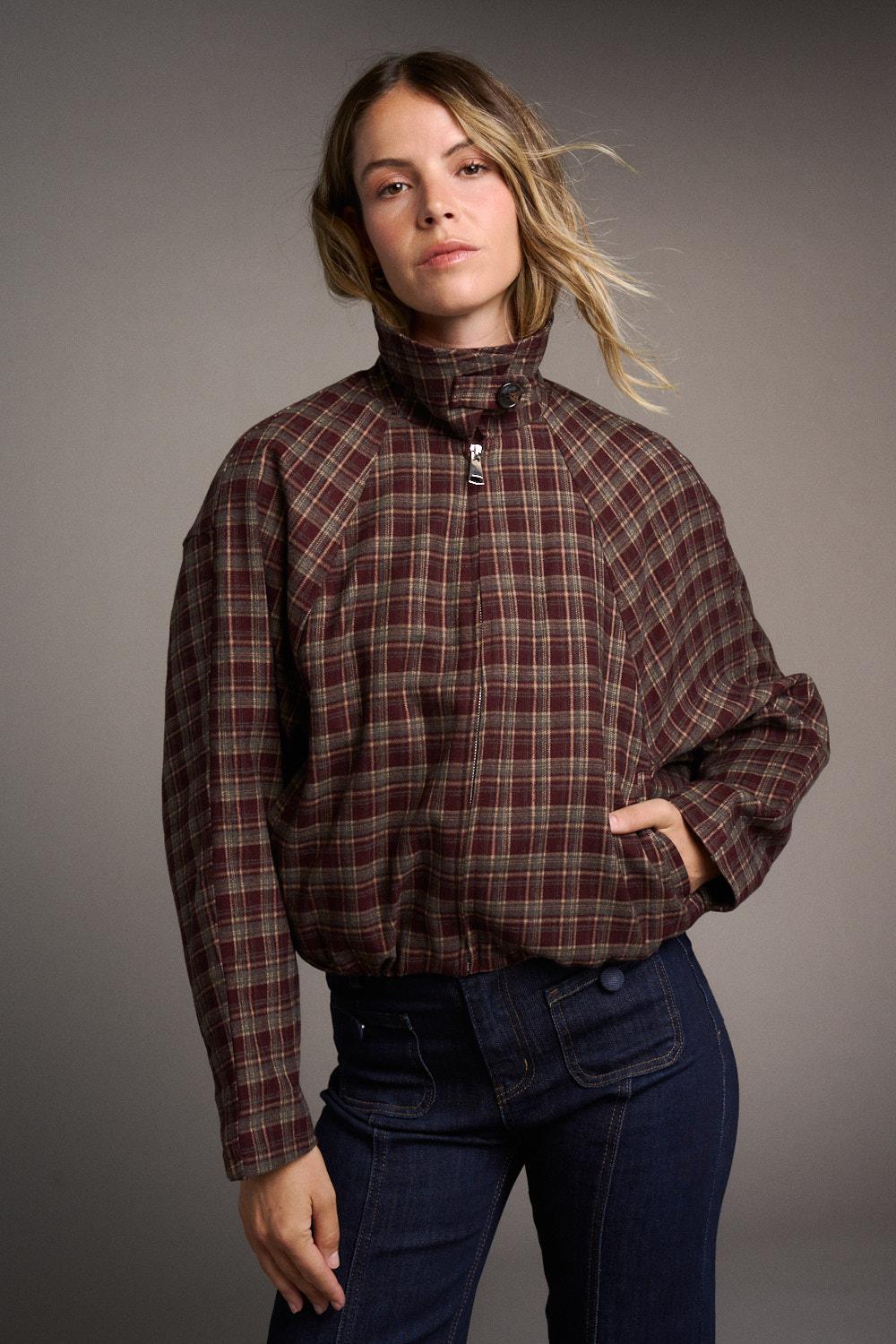 Check print Bomber Paloma