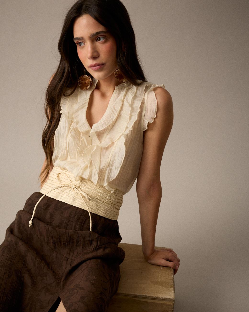 Irune Ruffle Shirt