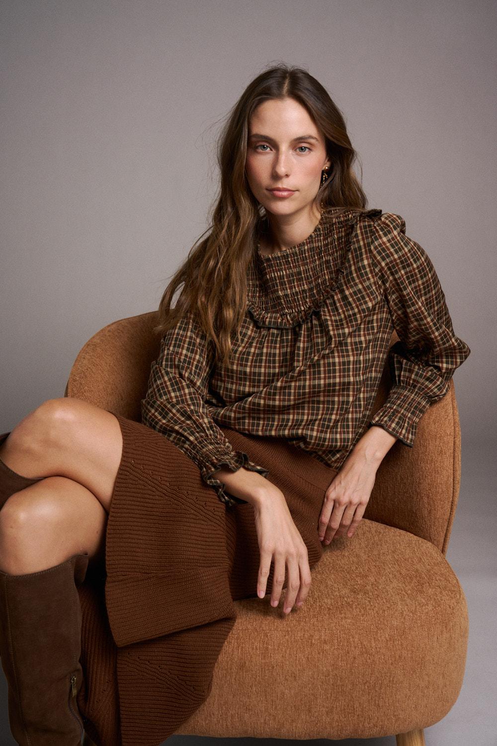 Mélanie Ruffle Blouse