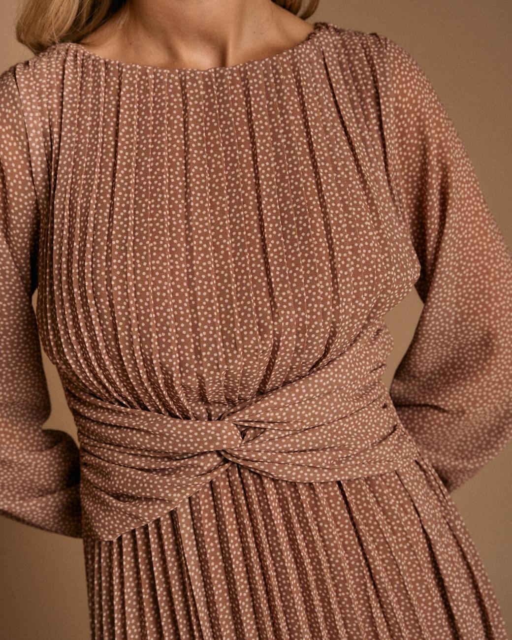Minha Pleated Dress