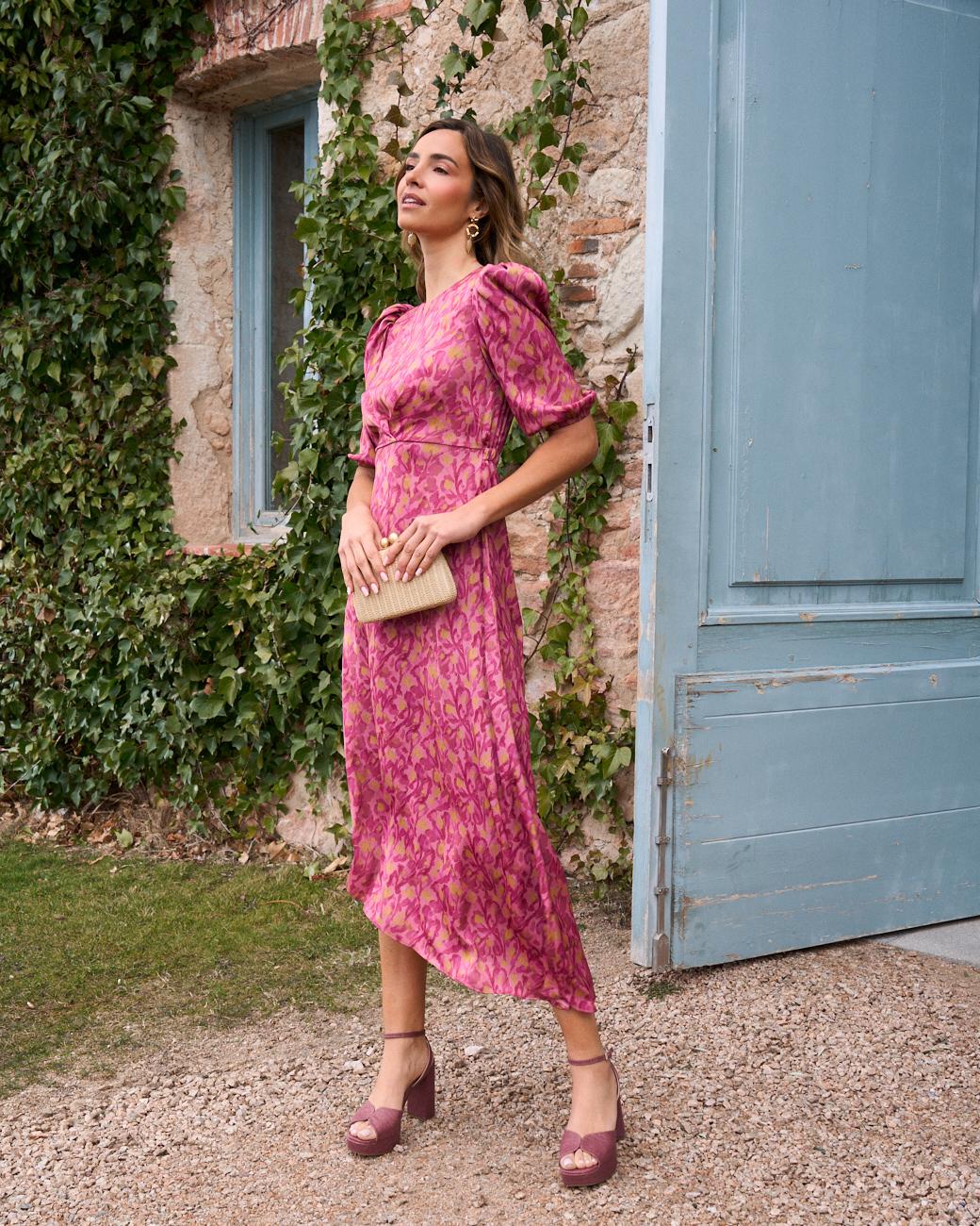 Magda Print Dress