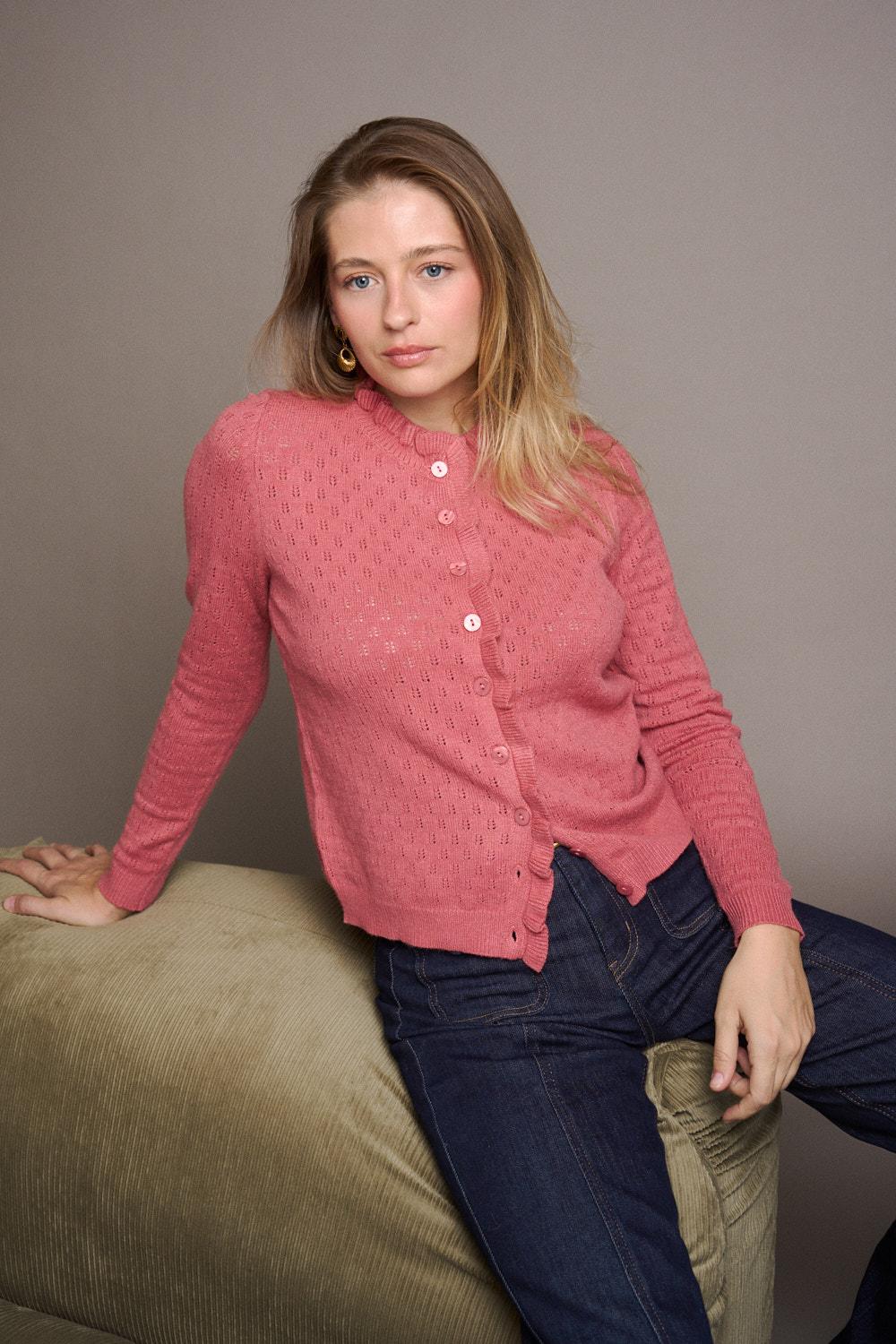 Solène Openwork Cardigan