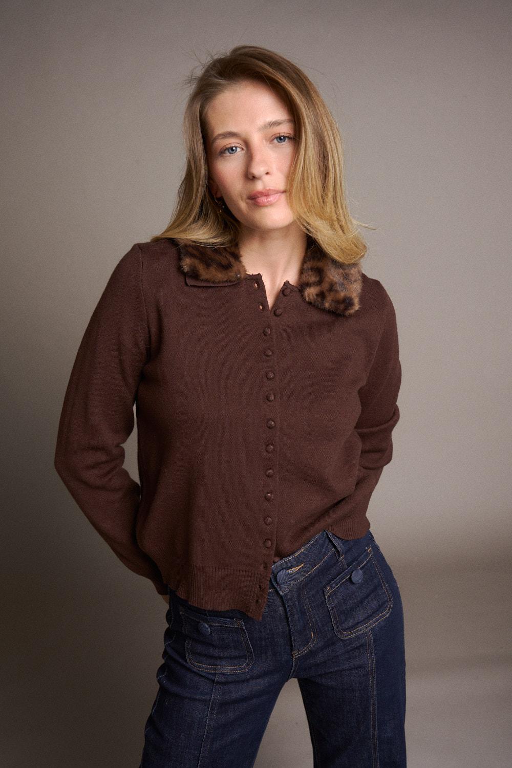 Vianelle Collar Cardigan