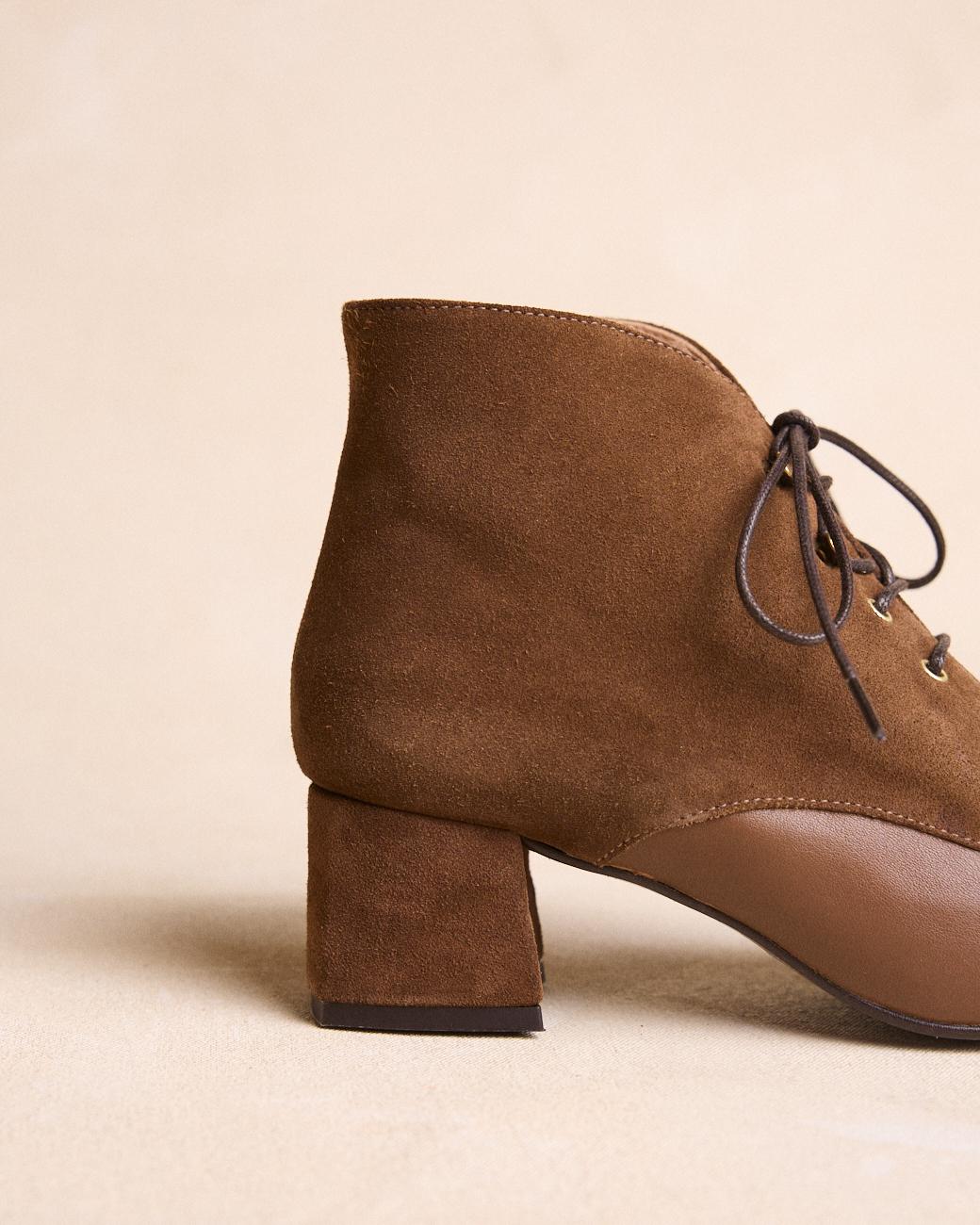 Camila Lace-up Heel Ankle Boots