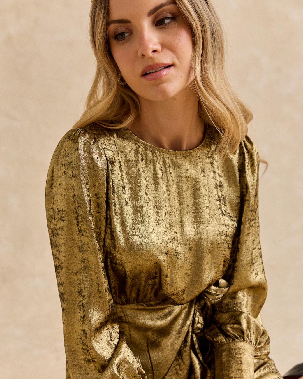 Melisa Golden Dress