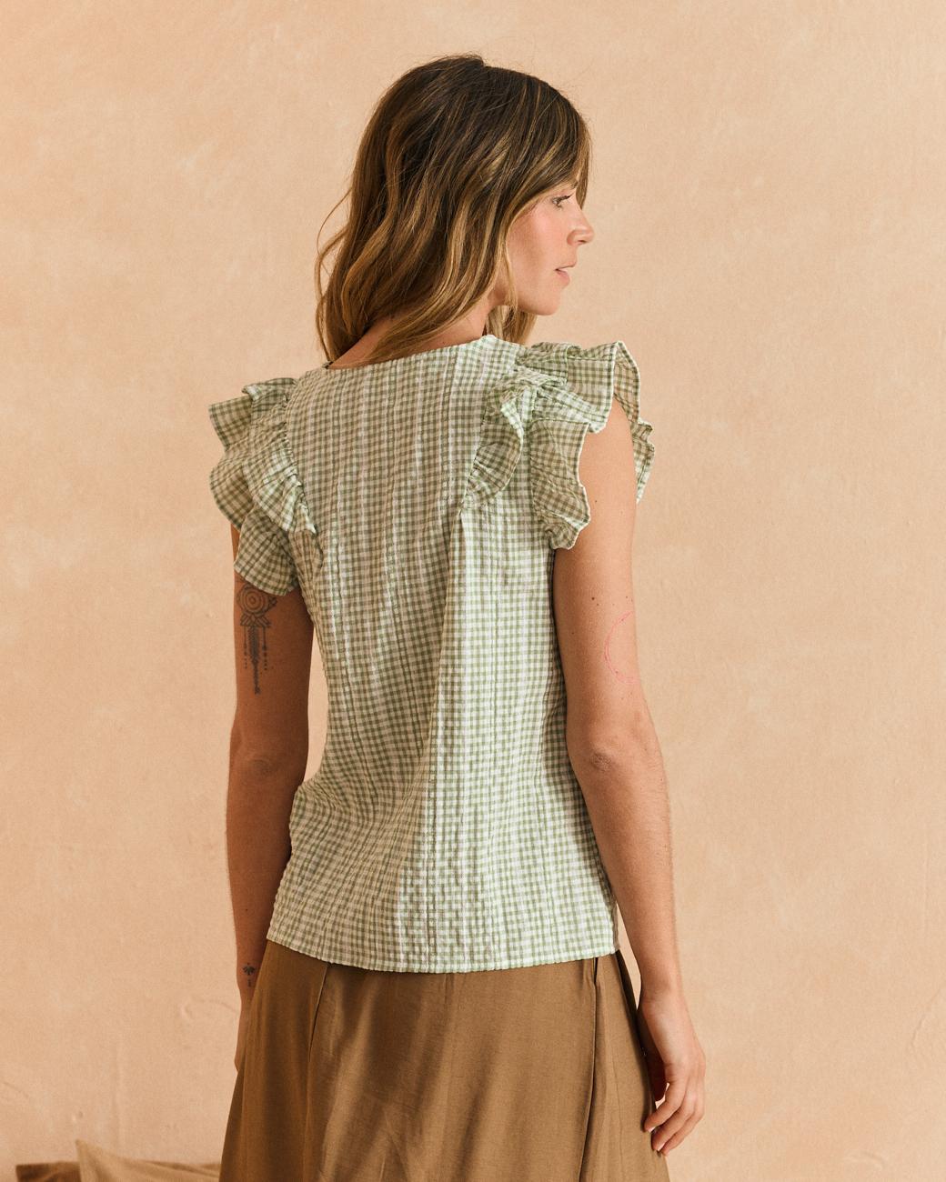 Gingham Blouse Celsa