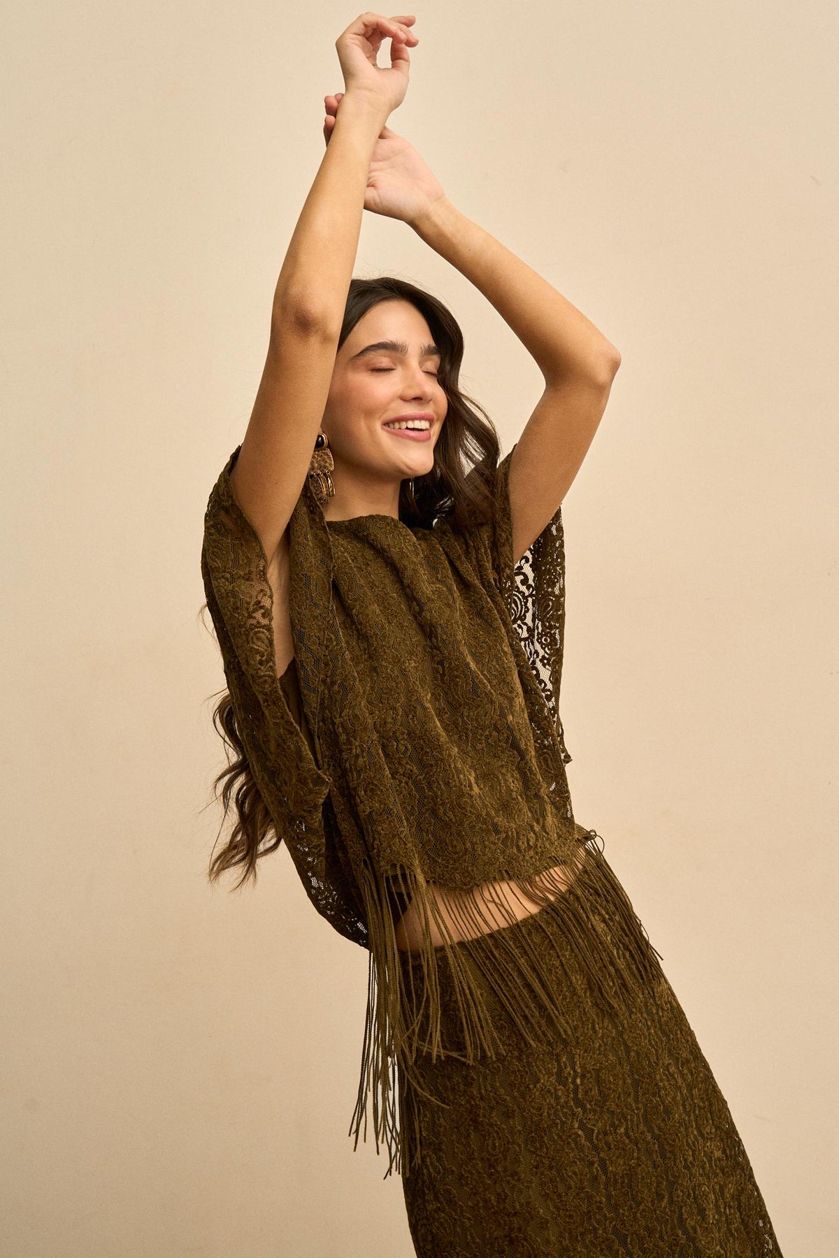 Astrée Fringe Lace Top