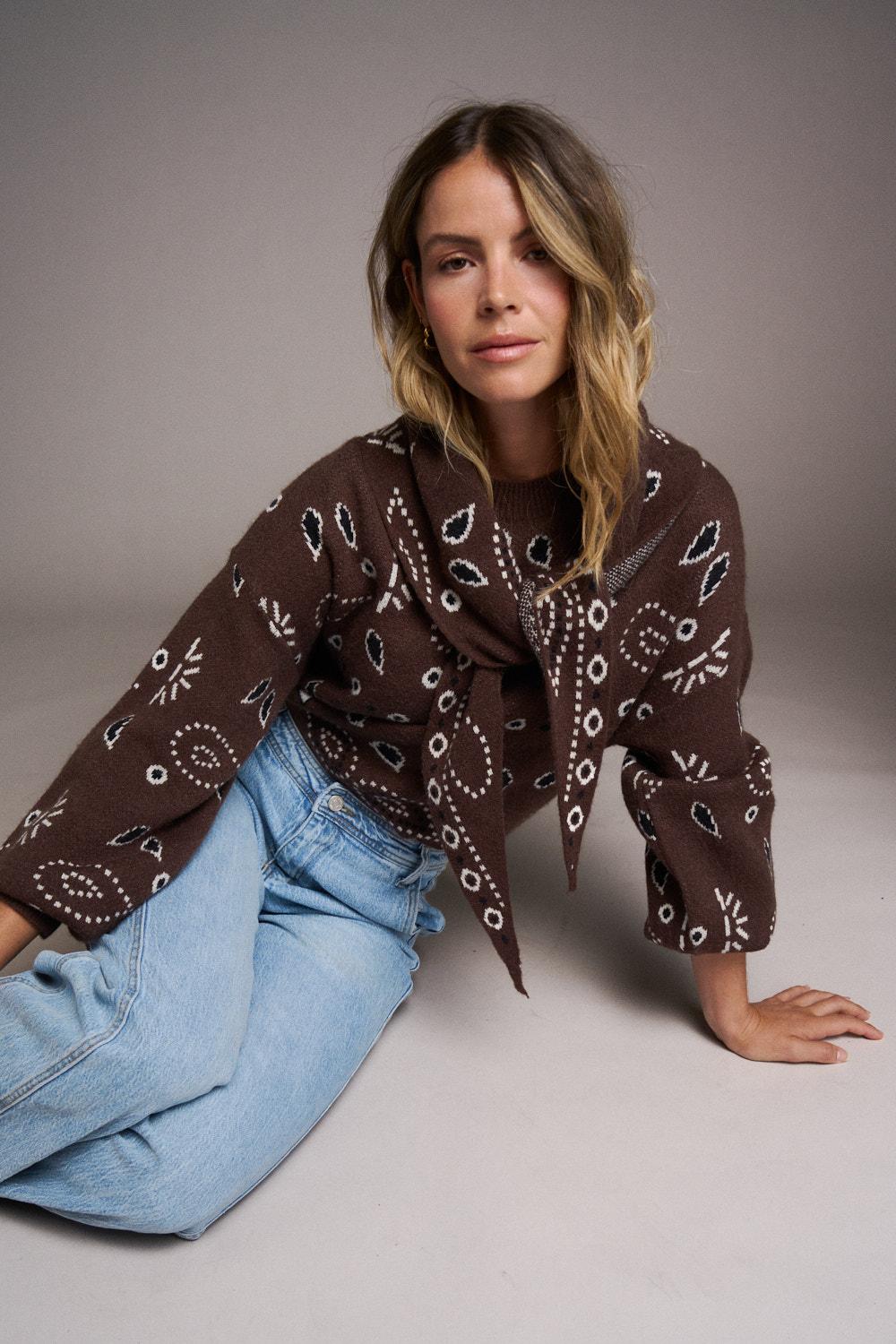Faustine Amoeba Print Sweater