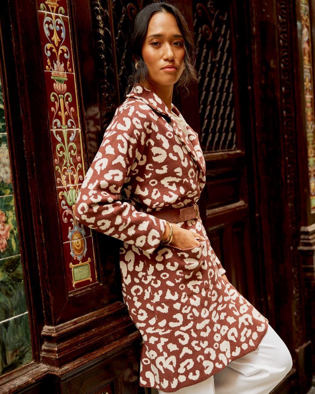 Nere Animal Print Coat