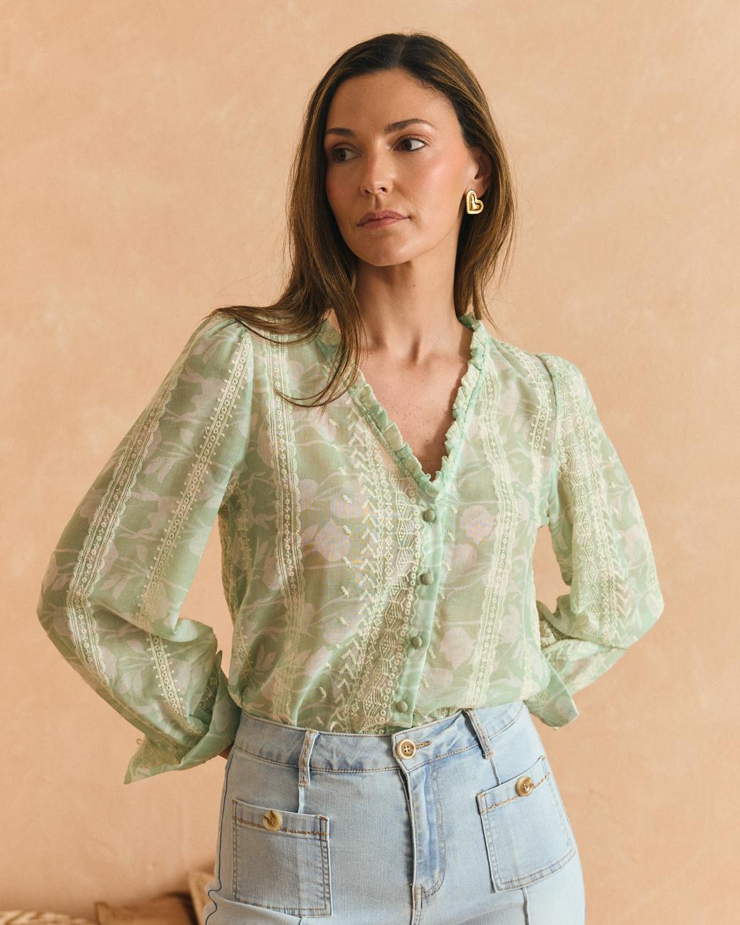 Felicia Light Blue Shirt