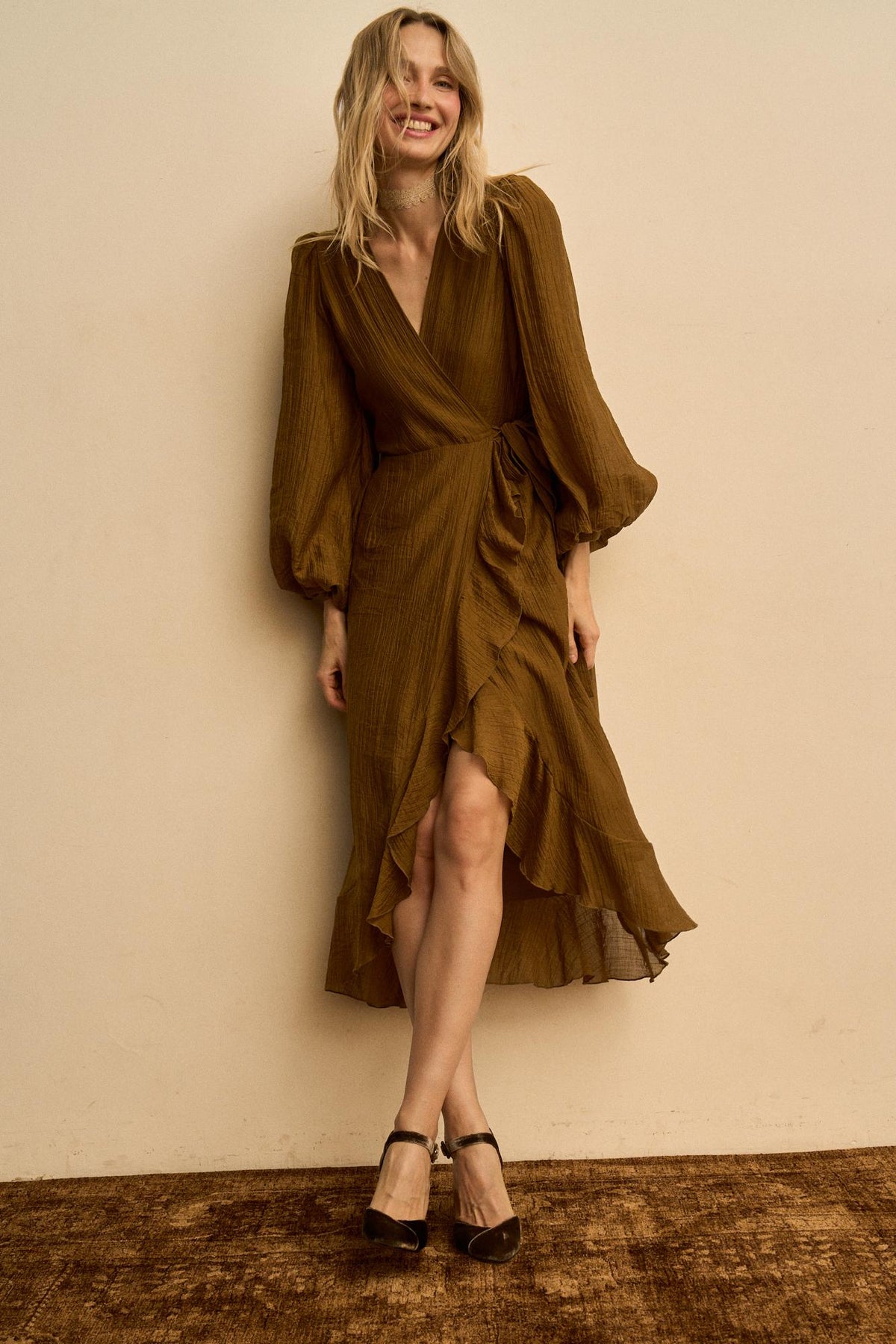 Silvia Low-Neck Dress