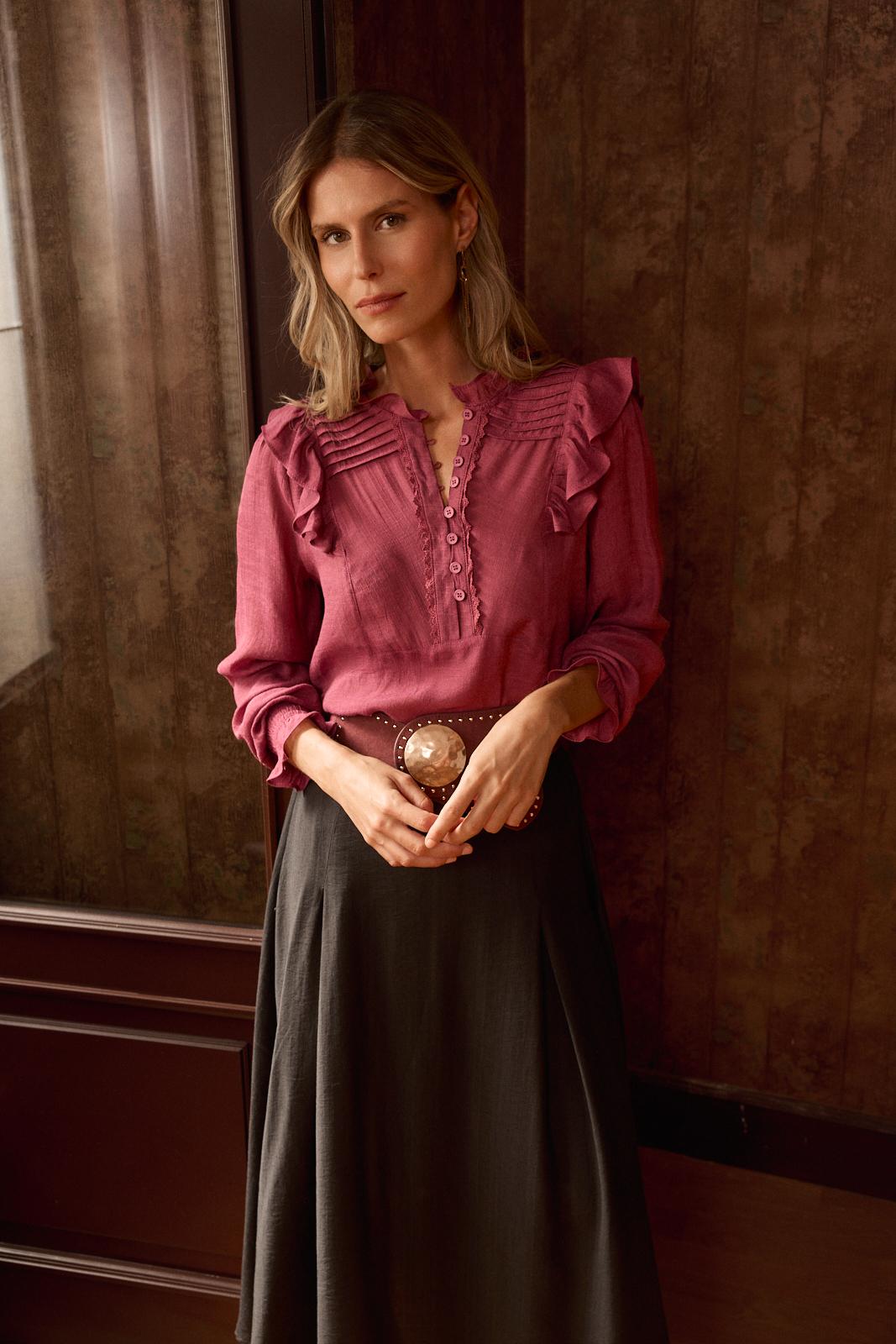Alexandra Ruffle Blouse