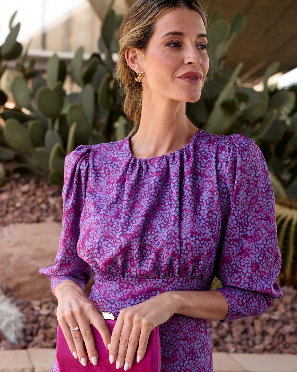 Lina Print Dress