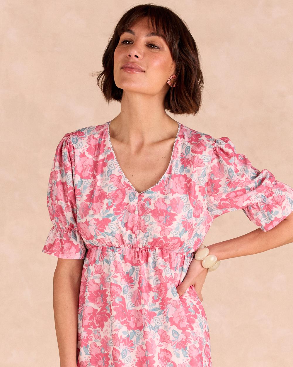Cora Short Floral Dress