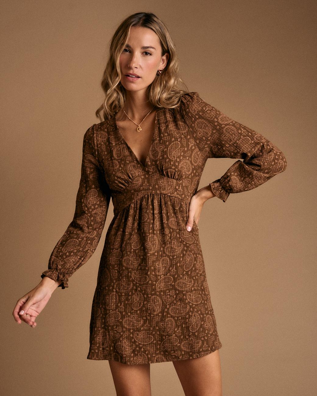 Amelia Printed Short Dress