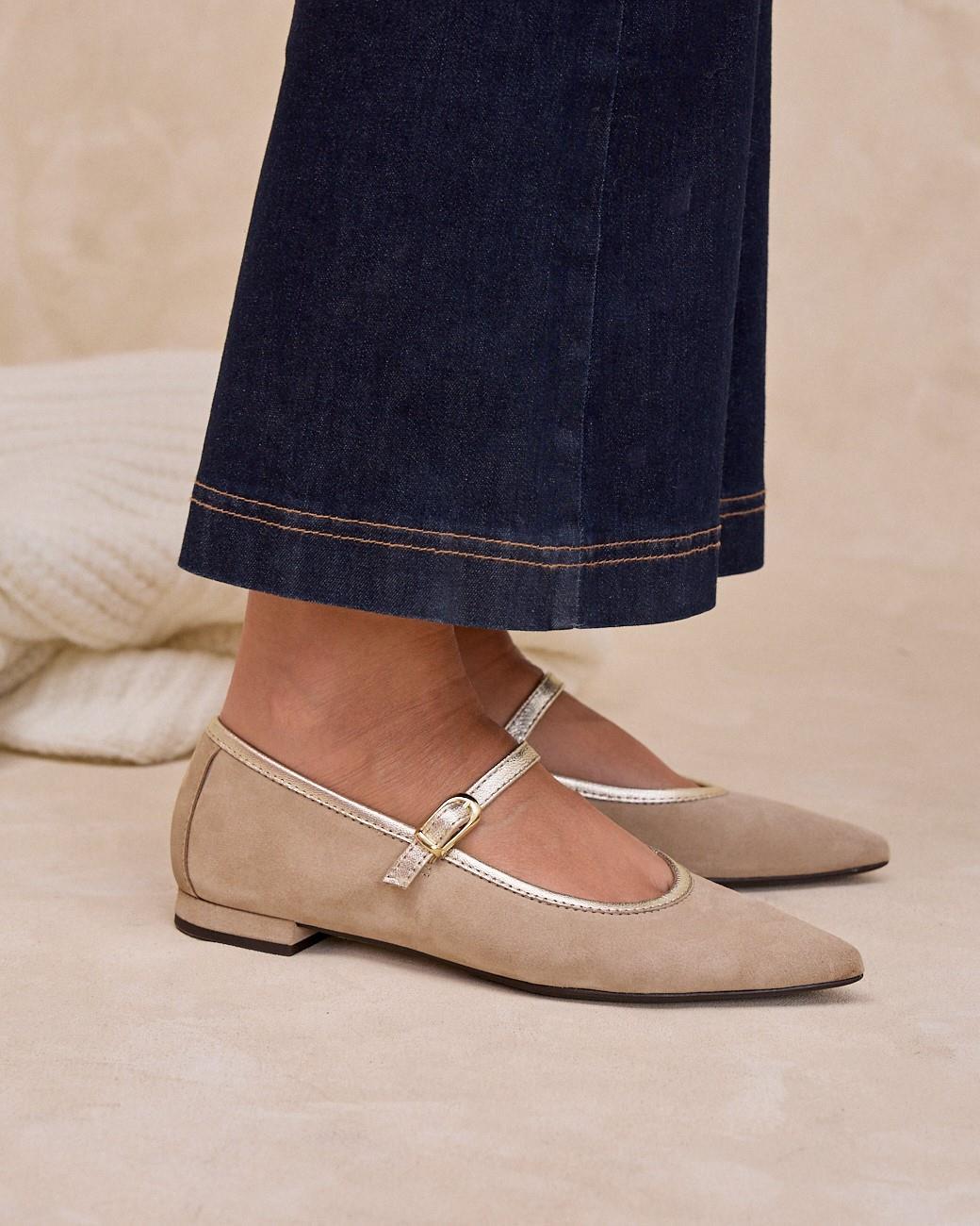 Emerila Buckle Ballerinas