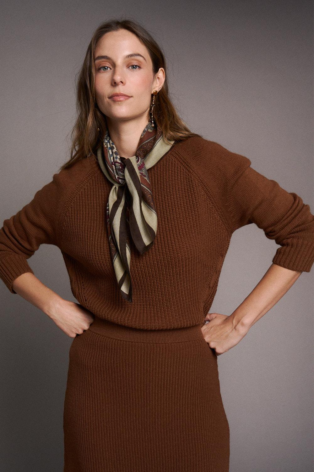 Adele Chocolate Sweater