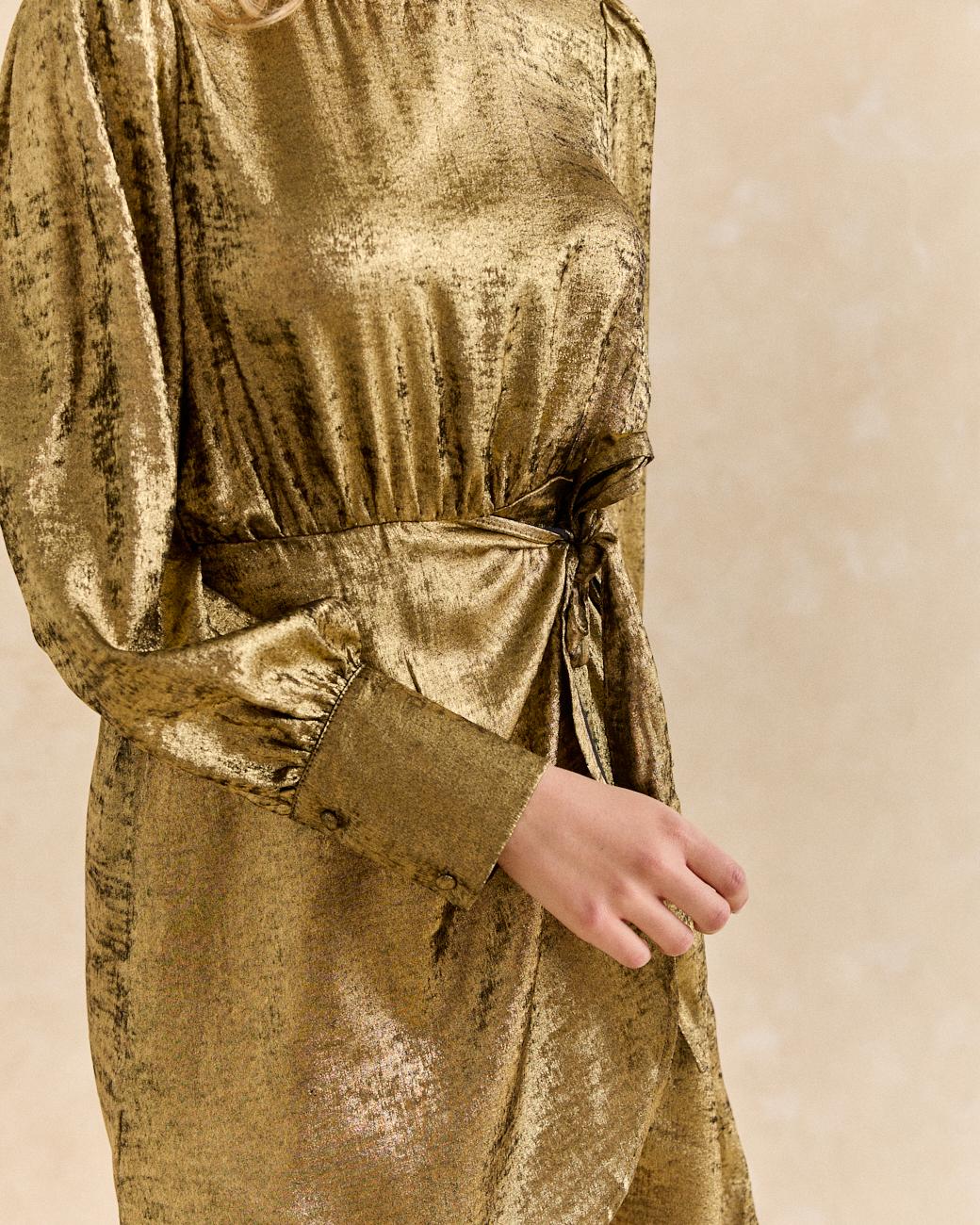 Melisa Golden Dress