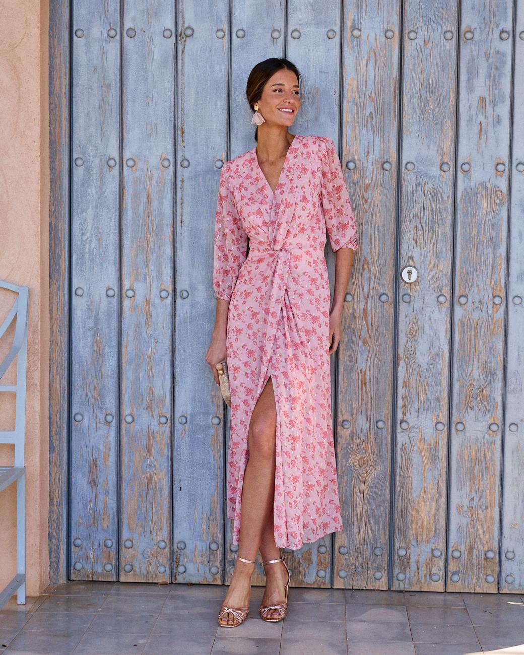 Plunging Neckline Dress Coppet