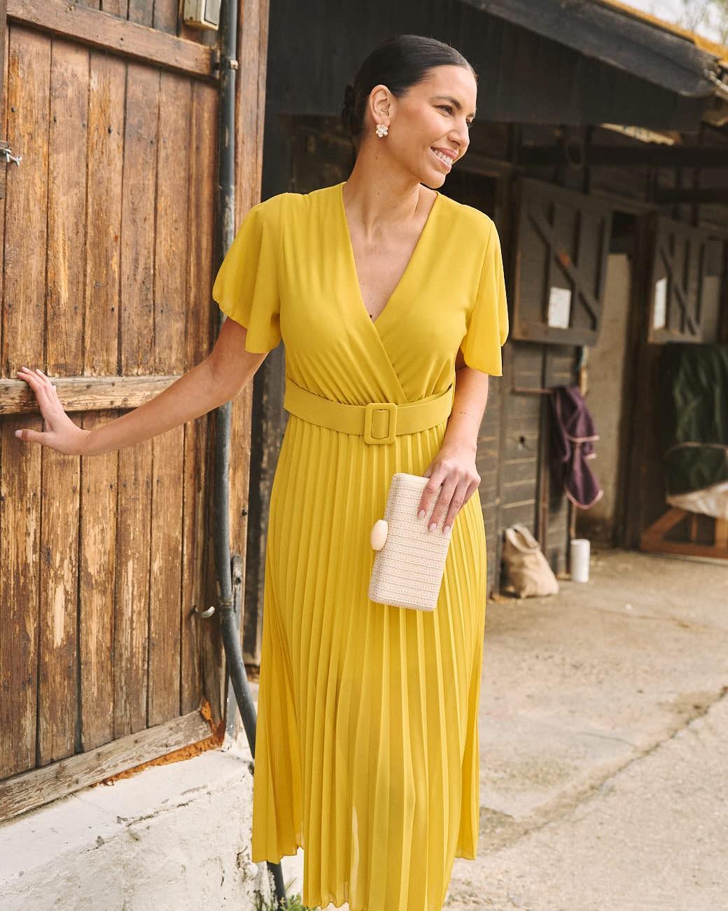 Elodi Pleated Dress