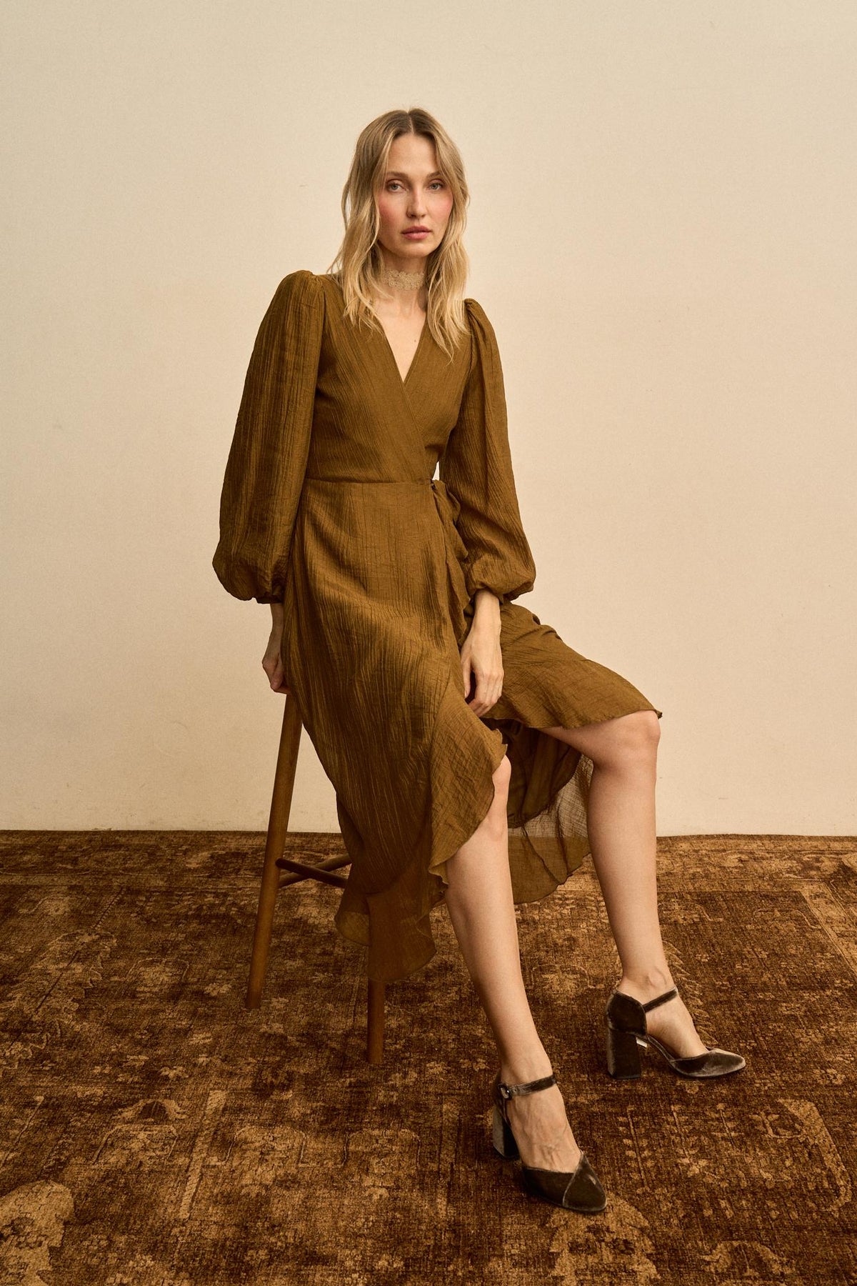 Silvia Low-Neck Dress