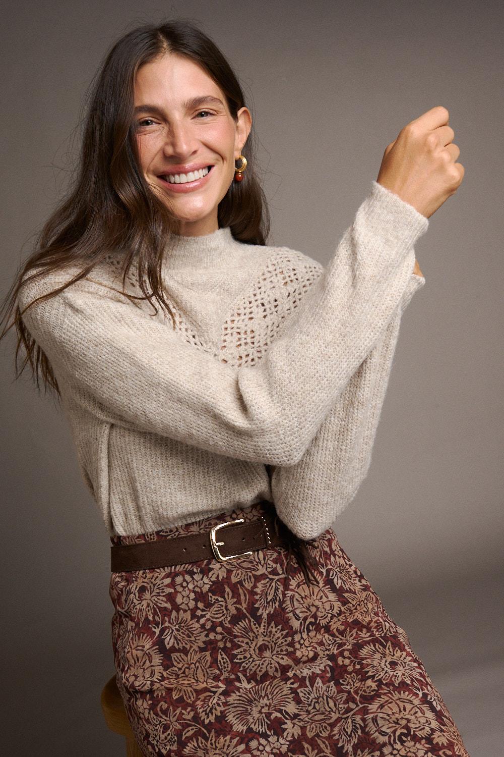 Esther Sweater with a collar