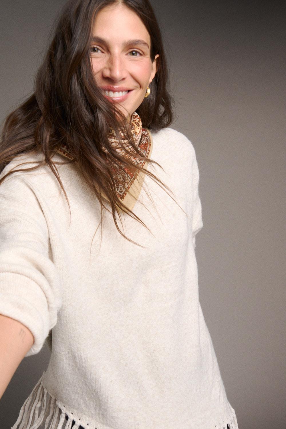 Long Fringe Sweater Marlen
