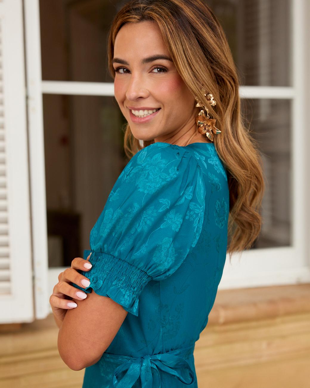 Alda Long Print Dress