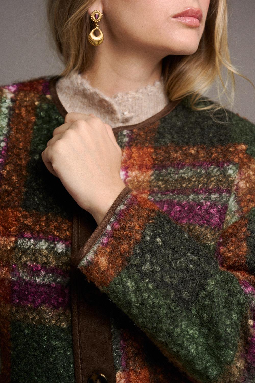 Romy Check print Jacket