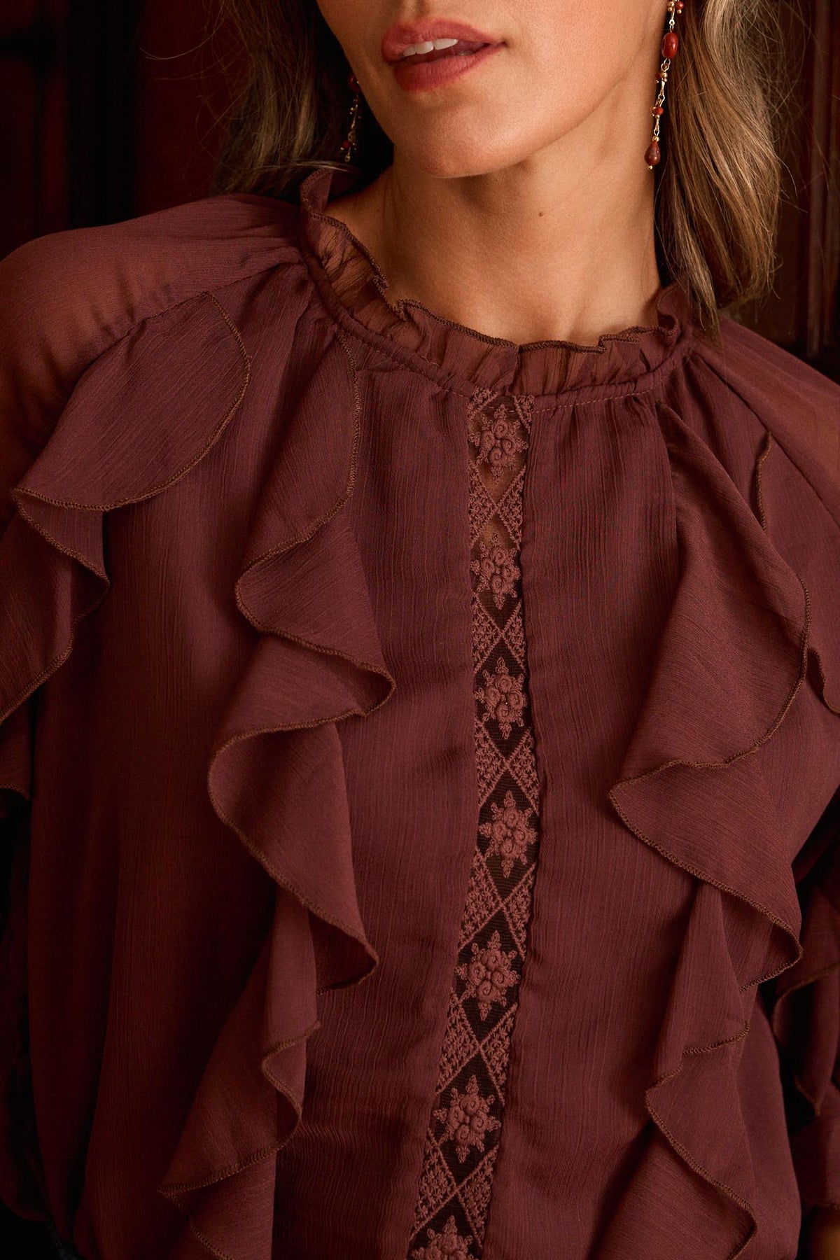 Alba Ruffle Blouse