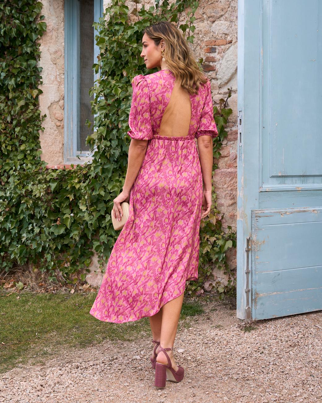 Magda Print Dress