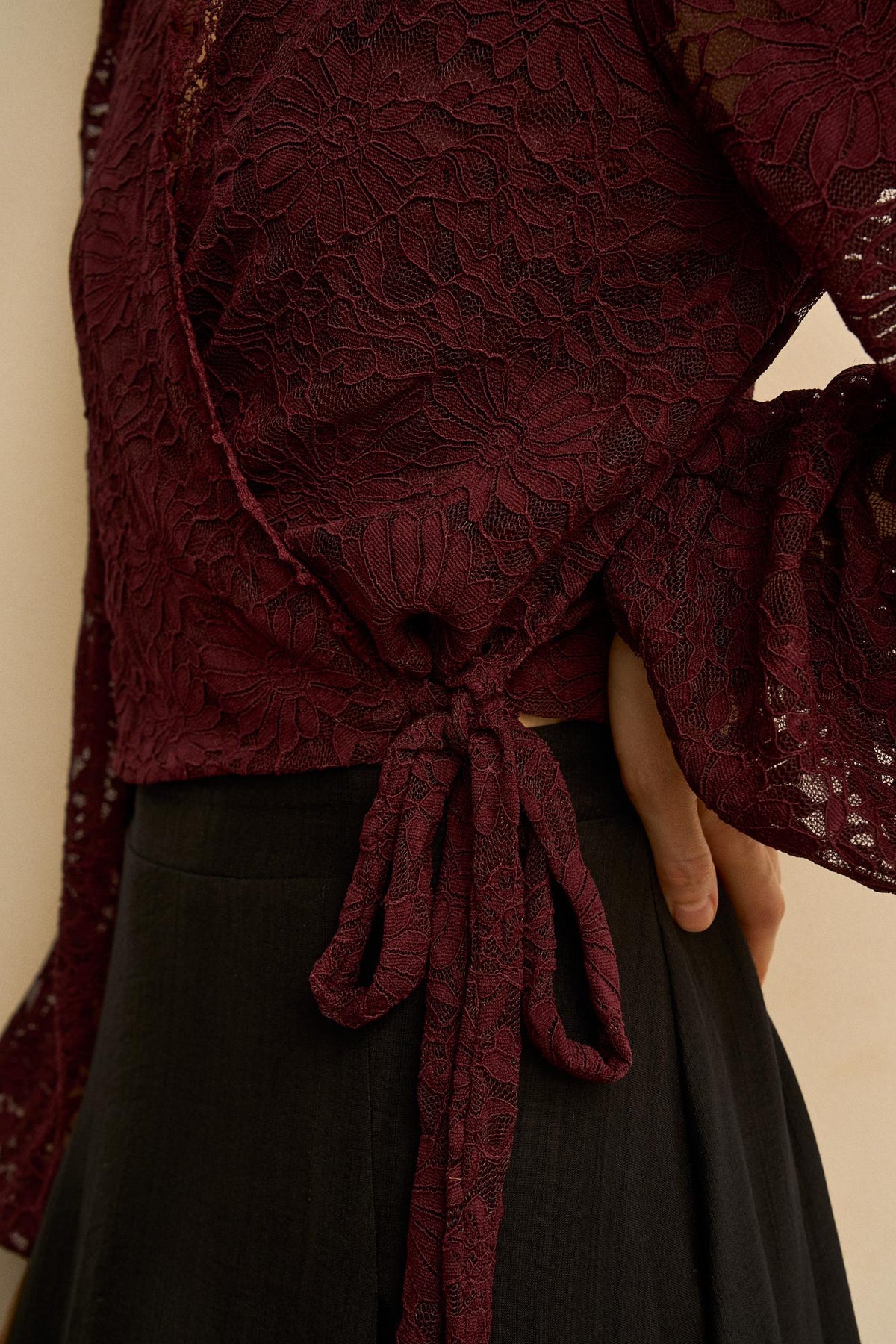 Alizée Lace Wrap Top