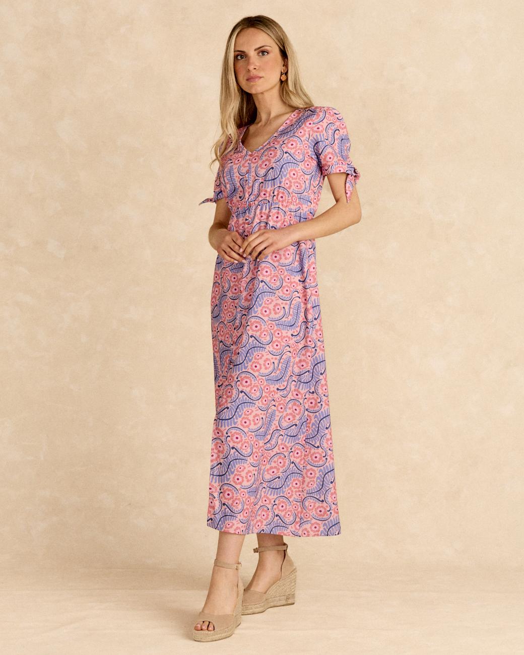 Long Dress Elasci Flowers