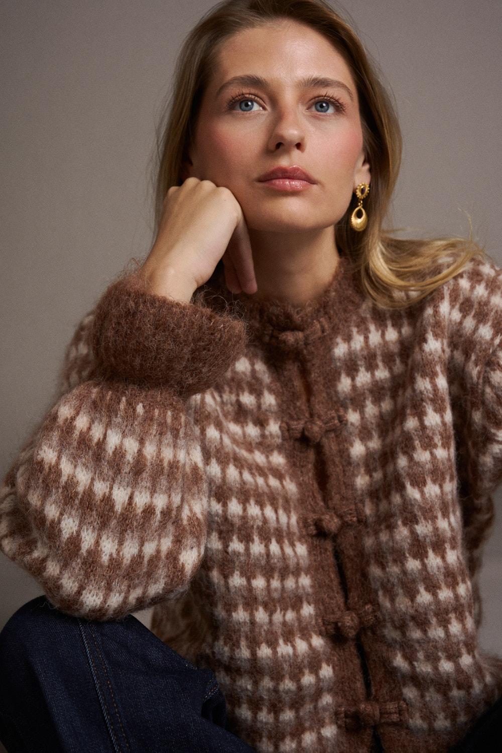 Amandine Ruffle Cardigan