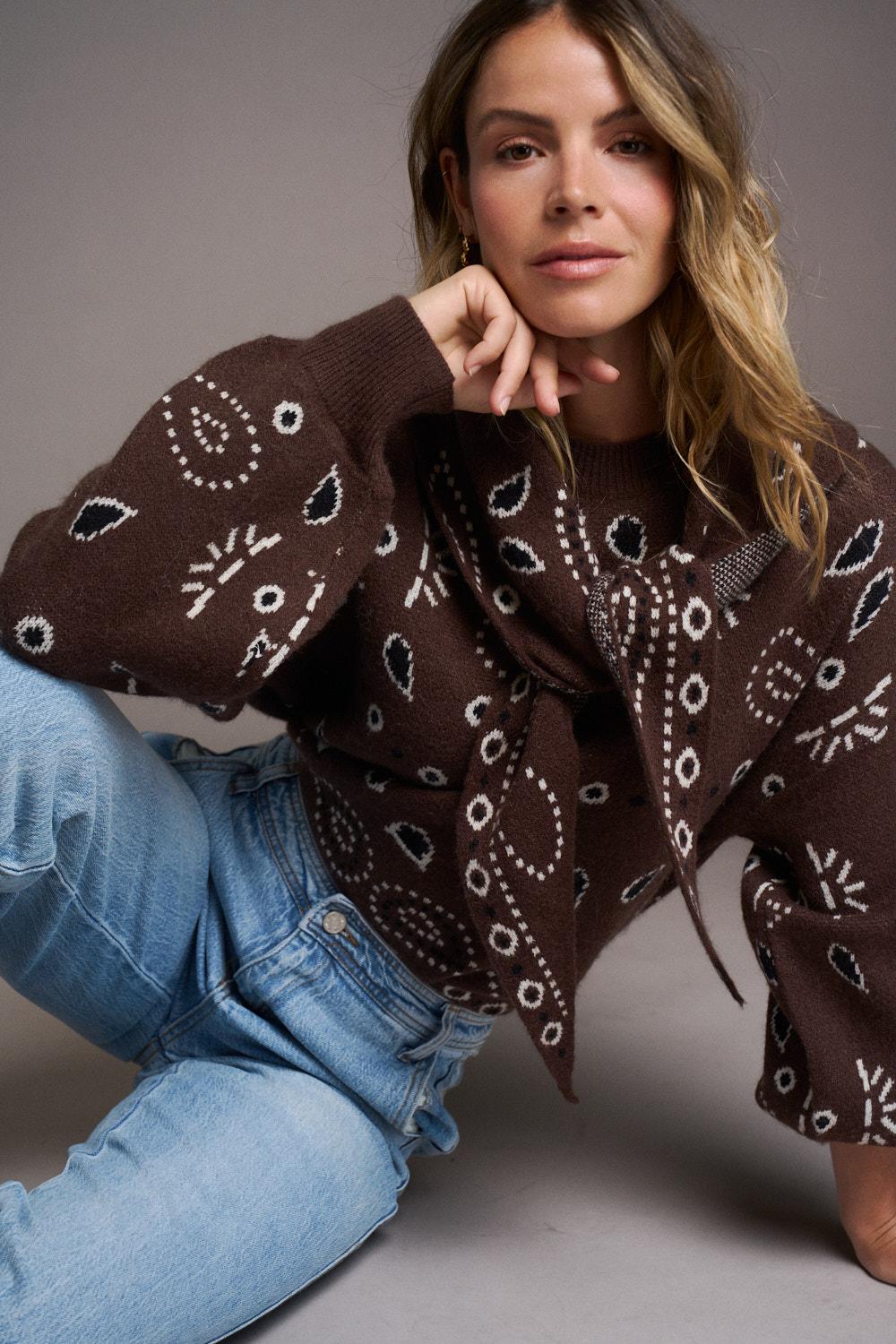 Faustine Amoeba Print Sweater