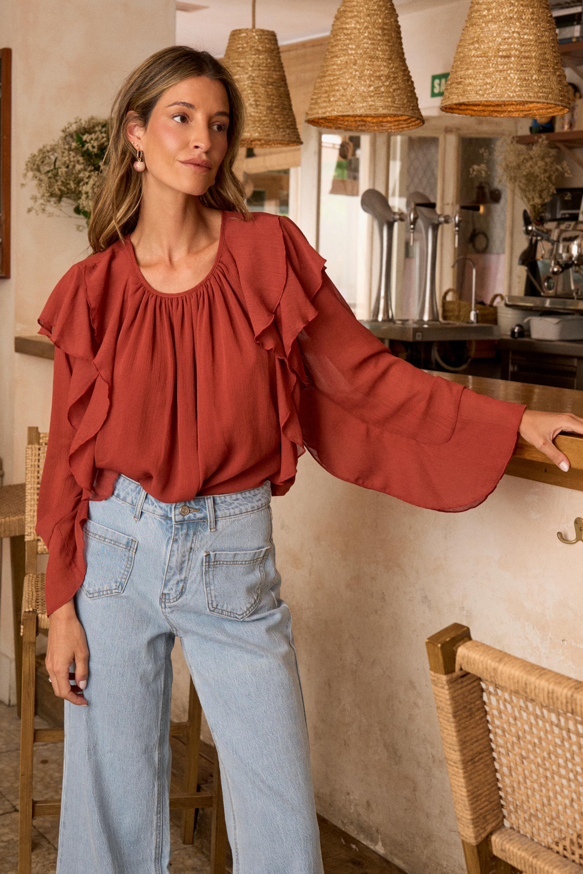 Inaya Ruffle Blouse