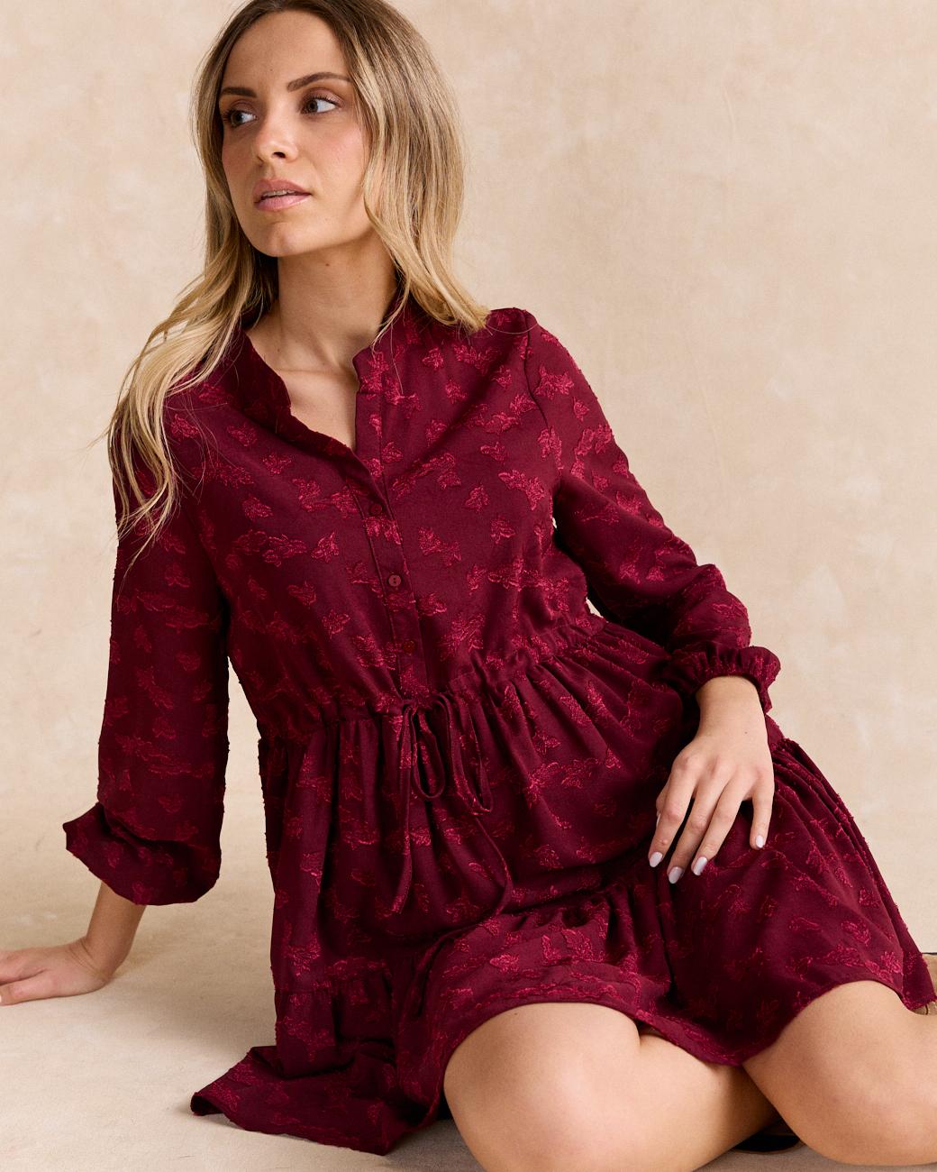 Ali Flocked Dress